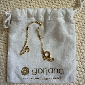 Gorjana gold link toggle bracelet